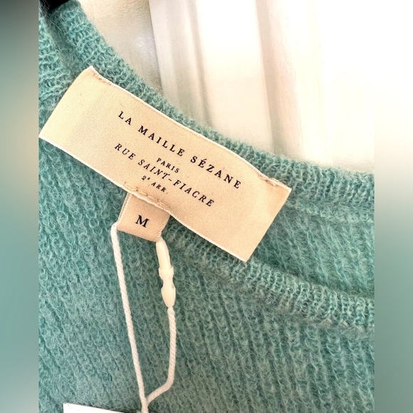 NWT Sézane Gaspard Cardigan | SOLD OUT size M Sea Green - Picture 4 of 8